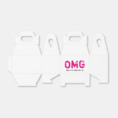 OMG It's Your誕生日ゲーブルフライトボックス – ホットピンク フェイバーボックス (折り畳みなし)