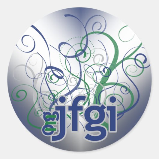 OMG! jfgi ラウンドシール (正面)