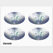 OMG! jfgi 楕円形シール (シート)