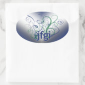 OMG! jfgi 楕円形シール (バッグ)