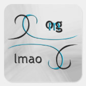 OMG!lmao スクエアシール (正面)