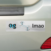 OMG!lmao バンパーステッカー (車上)