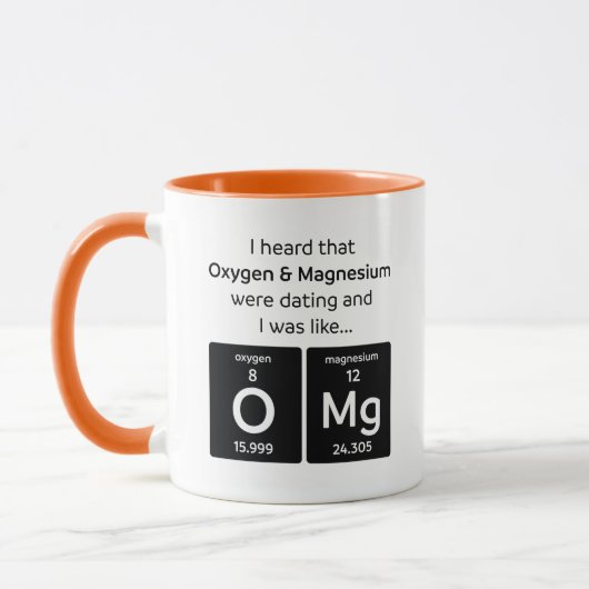 OMG Mug -ギーク/科学愛好者への贈り物 マグカップ (左)
