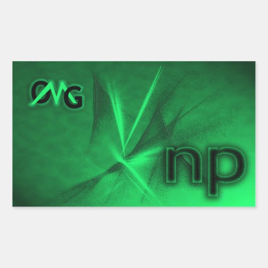 OMG! np 長方形シール (正面)