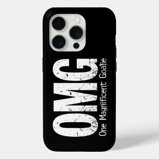 OMG: One Magnificent Goalie （サッカー） Case-Mate iPhoneケース (裏面)