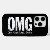 OMG: One Magnificent Goalie （サッカー） Case-Mate iPhoneケース (裏面 (横))