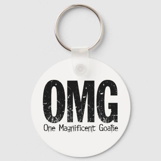 OMG: One Magnificent Goalie (Hockey) キーホルダー (正面)