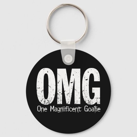 OMG: One Magnificent Goalie (Hockey) キーホルダー (正面)
