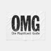 OMG: One Magnificent Goalie (Hockey)フリースブランケ フリースブランケット (正面(横))