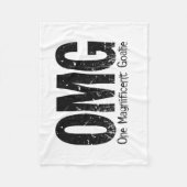 OMG: One Magnificent Goalie (Hockey)フリースブランケ フリースブランケット (正面)