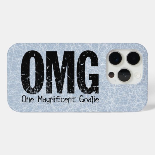 OMG: One Magnificent Goalie (Hockey) Case-Mate iPhoneケース (裏面 (横))