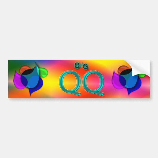 OMG!qq バンパーステッカー (正面)
