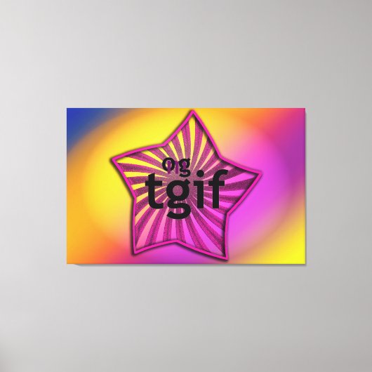 OMG! tgif キャンバスプリント (正面)