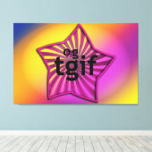 OMG! tgif キャンバスプリント (インサイチュ (ウッドフロア))