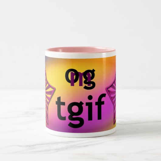 OMG! tgif ツートーンマグカップ (中央)