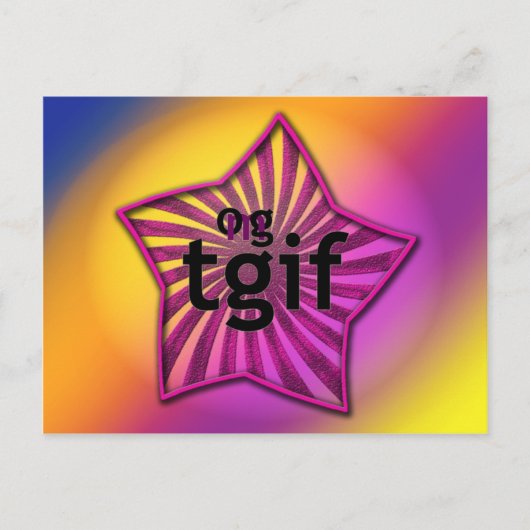 OMG! tgif ポストカード (正面)