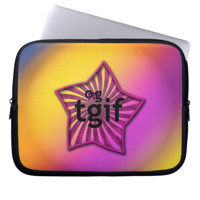 OMG! tgif ラップトップスリーブ (正面)