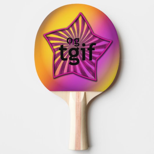OMG! tgif 卓球ラケット (正面)
