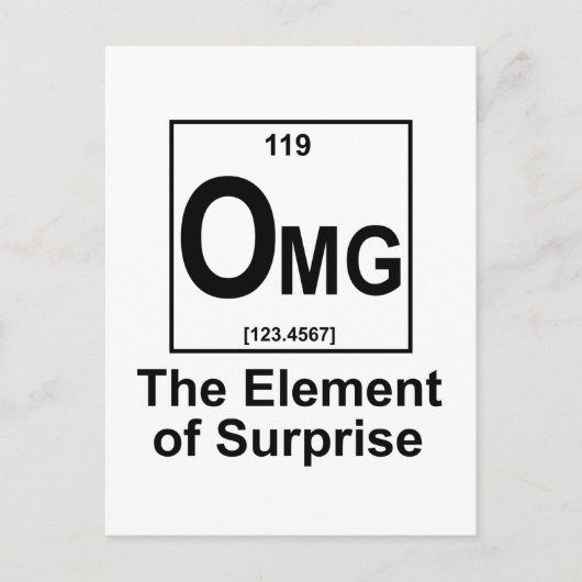 OMG The Element Os Surprise ポストカード (正面)