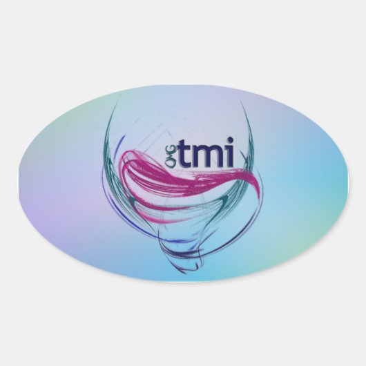 OMG!TMI 楕円形シール (正面)