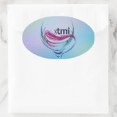 OMG!TMI 楕円形シール (バッグ)