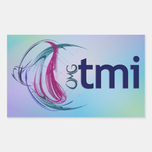 OMG!TMI 長方形シール (正面)