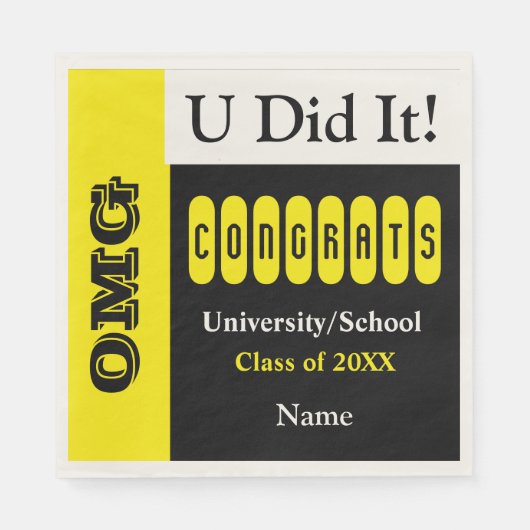 OMG Uが実行 スタンダードランチョンナプキン (正面)