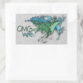 OMG! w/e 長方形シール (バッグ)