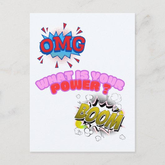 OMG,What Is Your Power ? ポストカード (正面)