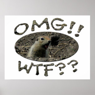OMG WTFのホリネズミ ポスター