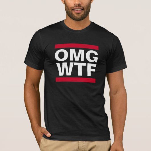 OMG WTFの人 Tシャツ (正面)