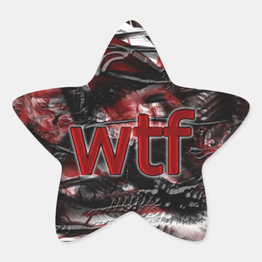 OMG!wtf 星シール (正面)