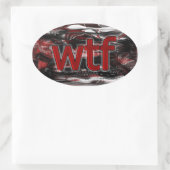 OMG!wtf 楕円形シール (バッグ)