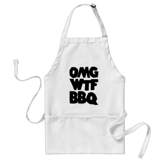 OMG WTF BBQバーベキュー スタンダードエプロン (正面)