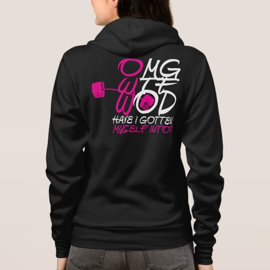 OMG WTF WODは私が入った？- パーカ (裏面)