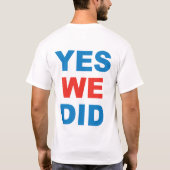 OMG! Yes私達は! Tシャツ (裏面)