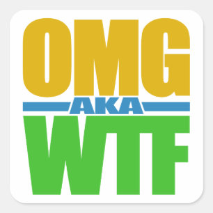OMGaka WTFカスタムスタンプ スクエアシール