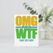 OMGaka WTFカスタムポストカード ポストカード (スタンド正面)