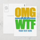 OMGaka WTFカスタムポストカード ポストカード (正面/裏面)