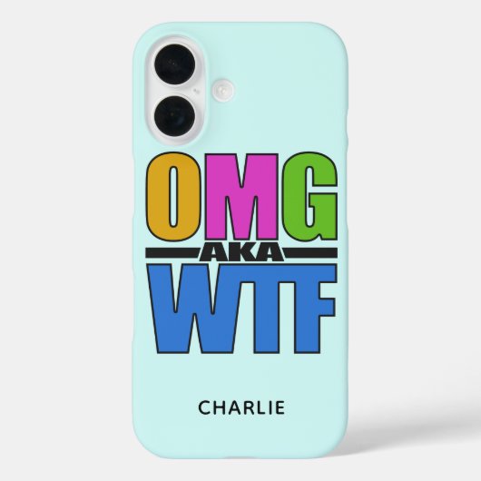 OMGaka WTFカスタムモノグラム電話ケース Case-Mate iPhoneケース (裏面)