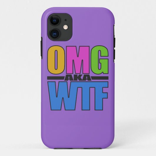 OMGaka WTFカスタムiPhoneケース Case-Mate iPhoneケース (裏面)