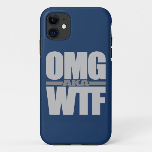 OMGaka WTFカスタムiPhoneケース Case-Mate iPhoneケース (裏面)