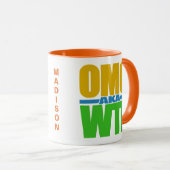 OMGaka WTF名前をカスタムするマグス マグカップ (正面右)