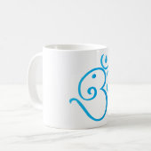 Omganpati turqoise コーヒーマグカップ (正面左)
