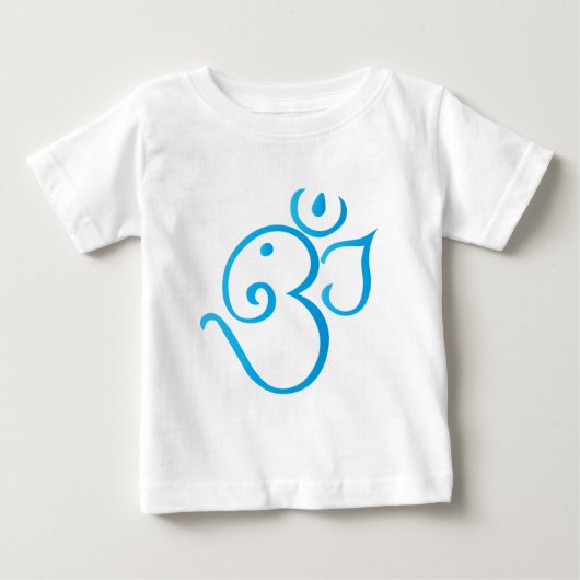 Omganpati turqoise ベビーTシャツ (正面)