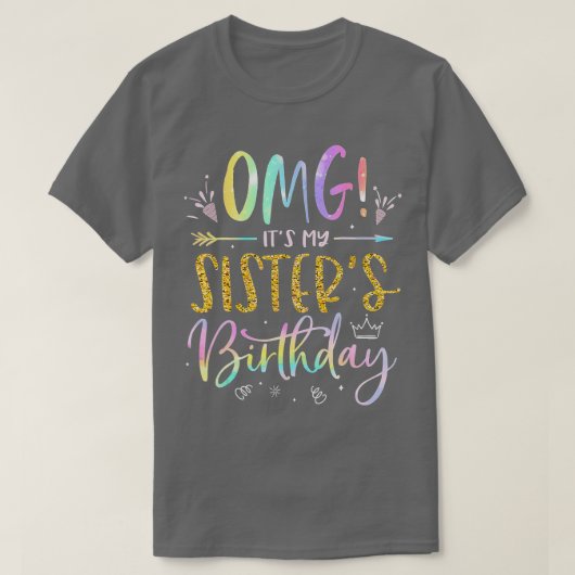 OMGitsマイシスターズ誕生日BDayガールブラザーie D Tシャツ (デザイン正面)