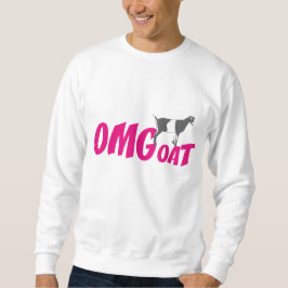 OMGoat LaMancha Goat the Goat lovers OMG in Pink スウェットシャツ