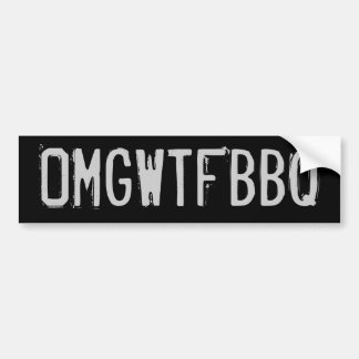 OMGWTFBBQ バンパーステッカー