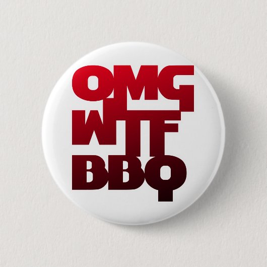 OMGWTFBBQ 缶バッジ (正面)