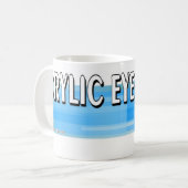 OmiおよびSeikiのロゴのマグ コーヒーマグカップ (正面左)